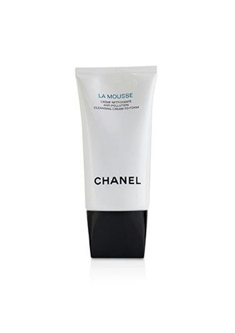 chanel la mousse anti-pollution cleansing cream-to-foam tube 150ml|chanel la mousse cream to foam.